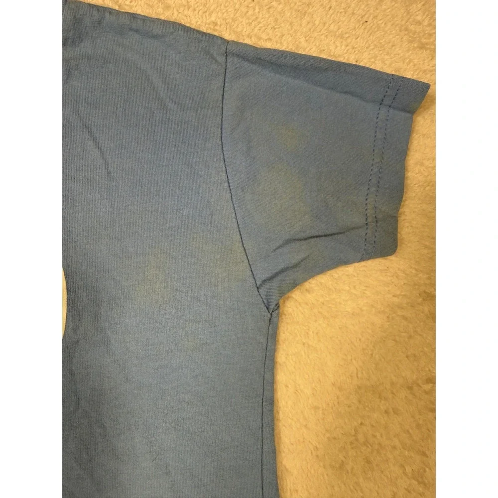 Jordan T-Shirt Kids Size 7 Blue vintage Graphic Jumpman Basketball Tee 90's y2k‎